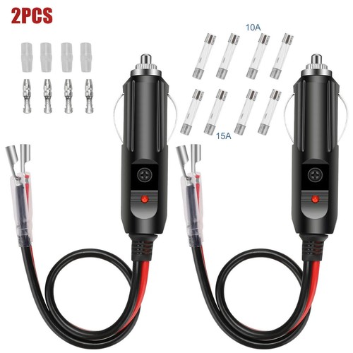 2pack 12v 15a fused car - 15a,