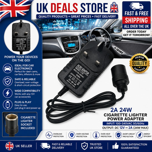 Car cigarette lighter 240v - cigarette, uk