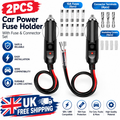 2pack 12v 15a fused - 12v, car